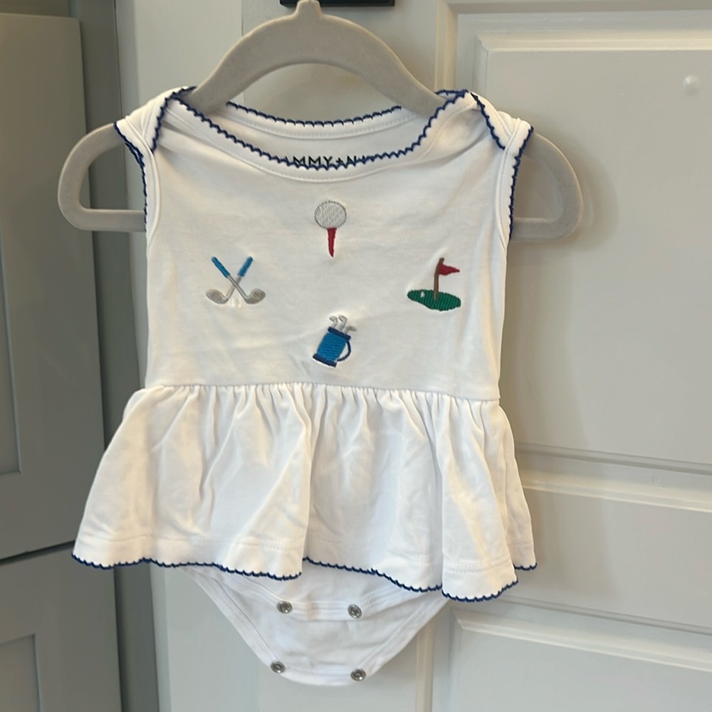 Sammy + Nat Pima Club Sports Skirted Bubble 3 Months